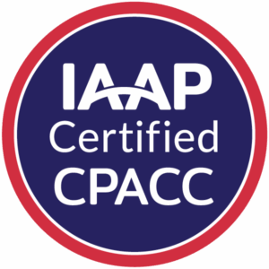 IAAP Certified CPACC badge
