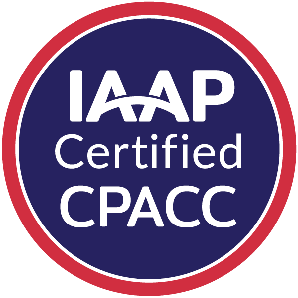 IAAP Certified CPACC badge
